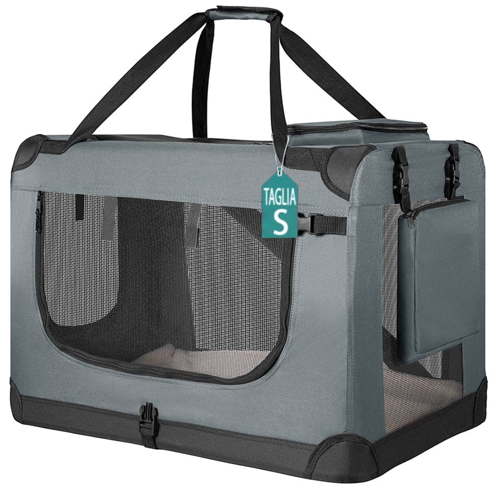 Borsa Trasportino Animali Domestici Pieghevole 50x34 H 36cm Cani e Gatti Grigio in Borse Danyx - Casoria, commercioVirtuoso.it