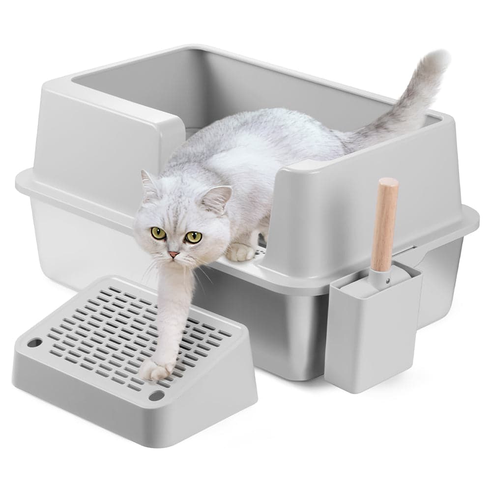 Lettiera per Gatti Acciaio con Tappetino e Supporto Anti Sabbiolina Capacità 35L in Contenitori per lettiere e cassette igieniche Esplodia - Napoli, commercioVirtuoso.it