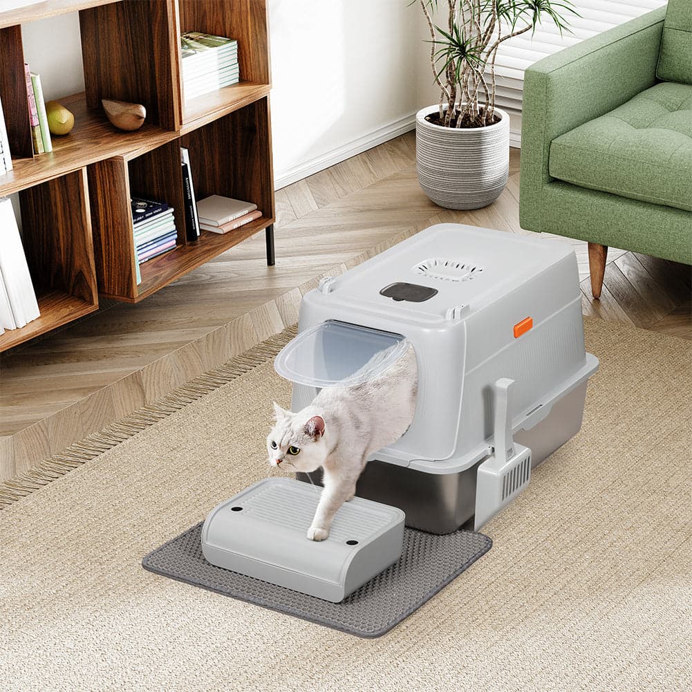 Lettiera per Gatti in Acciaio 35 L con Filtro Antiodore e Pedaliera Anti Sabbia in Contenitori per lettiere e cassette igieniche Esplodia - Napoli, commercioVirtuoso.it