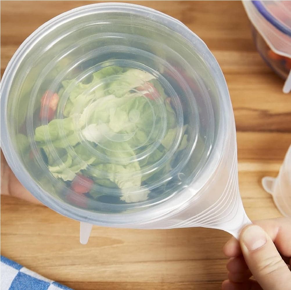 Coperchi in Silicone Elastici da Cucina 6 pezzi Lavabili per Ciotole e Pentole in Coperchi Danyx - Casoria, commercioVirtuoso.it