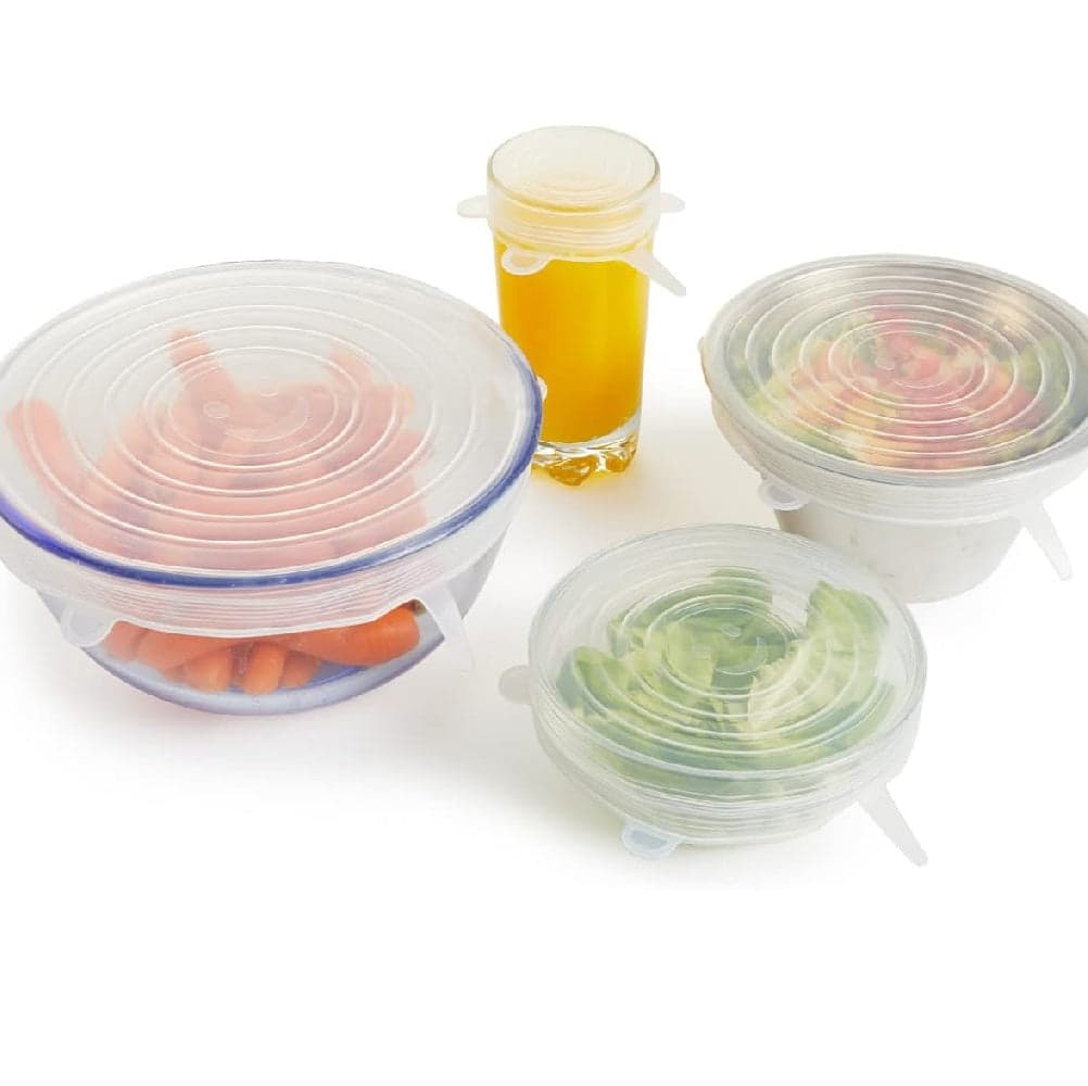 Coperchi in Silicone Elastici da Cucina 6 pezzi Lavabili per Ciotole e Pentole in Coperchi Danyx - Casoria, commercioVirtuoso.it