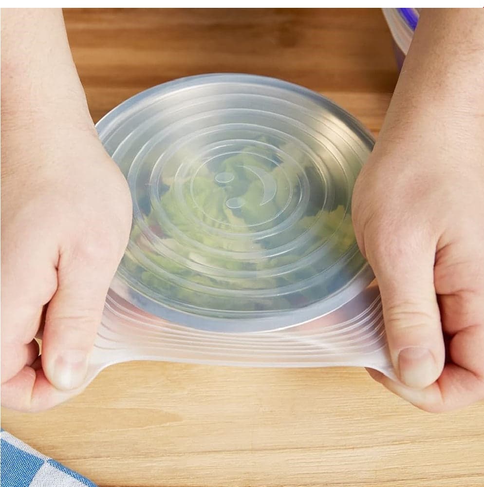 Coperchi in Silicone Elastici da Cucina 6 pezzi Lavabili per Ciotole e Pentole in Coperchi Danyx - Casoria, commercioVirtuoso.it