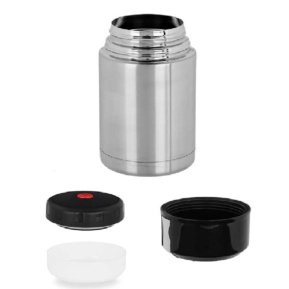 Thermos Porta Pranzo Acciaio Inox 1 Litro con Maniglia Tappo a Vite e Valvola in Barattoli per alimenti isolati Danyx - Casoria, commercioVirtuoso.it