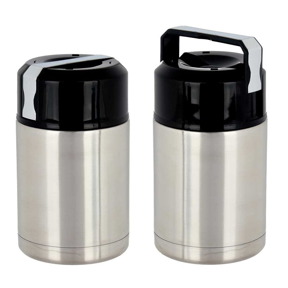 Thermos Porta Pranzo Acciaio Inox 1 Litro con Maniglia Tappo a Vite e Valvola in Barattoli per alimenti isolati Danyx - Casoria, commercioVirtuoso.it