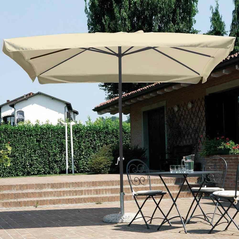 Ombrellone Giardino 3x3mt Palo Centrale Carrucola Air-vent Telo Pendente Beige in Ombrelloni Danyx - Casoria, commercioVirtuoso.it