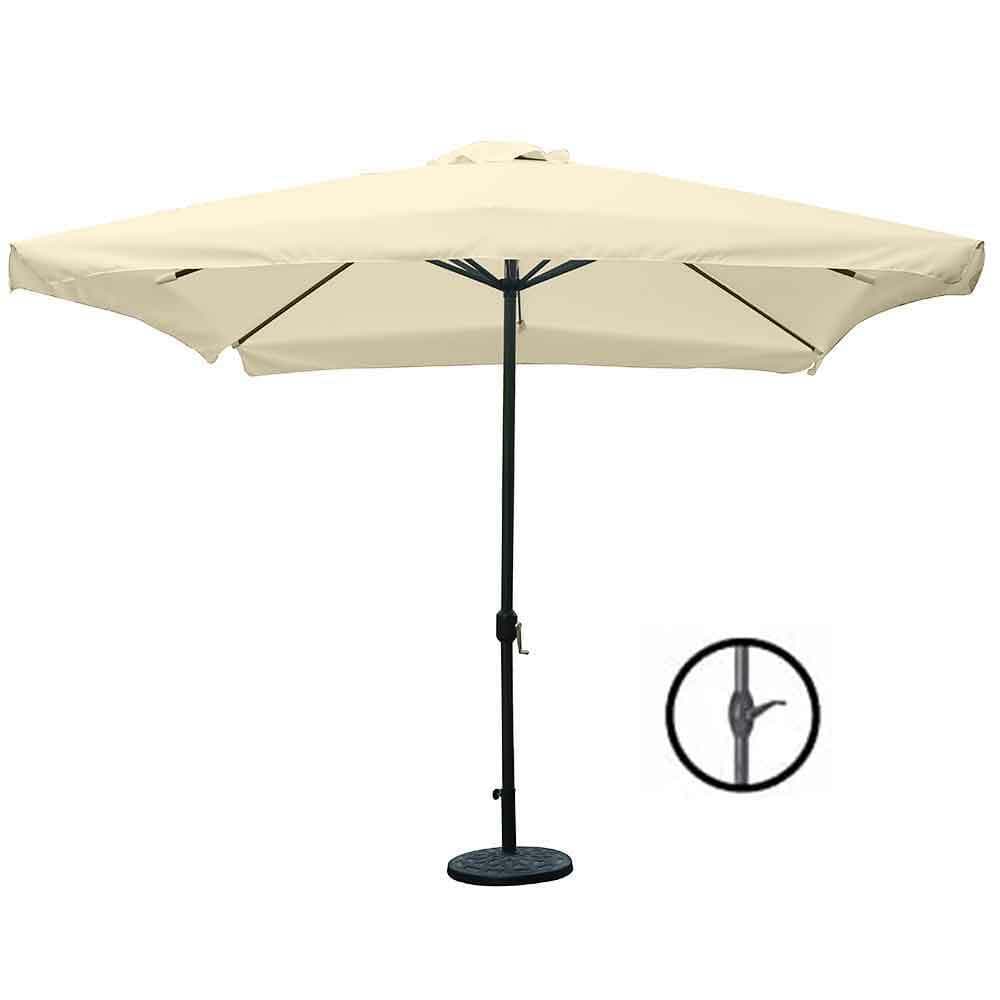 Ombrellone Giardino 3x3mt Palo Centrale Carrucola Air-vent Telo Pendente Beige in Ombrelloni Danyx - Casoria, commercioVirtuoso.it