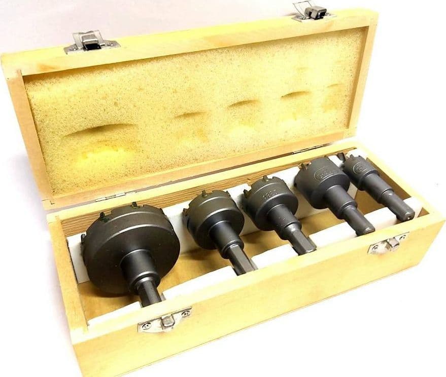 KIT DI 5 FRESE A TAZZA HSS DENTI IN METALLO DURO DA 18 30 32 35 55 MM PER MURO in Seghe a tazza Trade Shop italia - Napoli, commercioVirtuoso.it