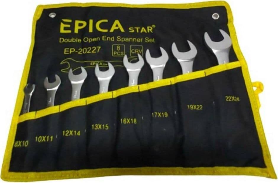 SET SERIE DA 8 PEZZI CHIAVI FISSE 8-24 MM A FORCHETTA DOPPIE CROME VANADIUM in Chiavi con estremità aperta Trade Shop italia - Napoli, commercioVirtuoso.it
