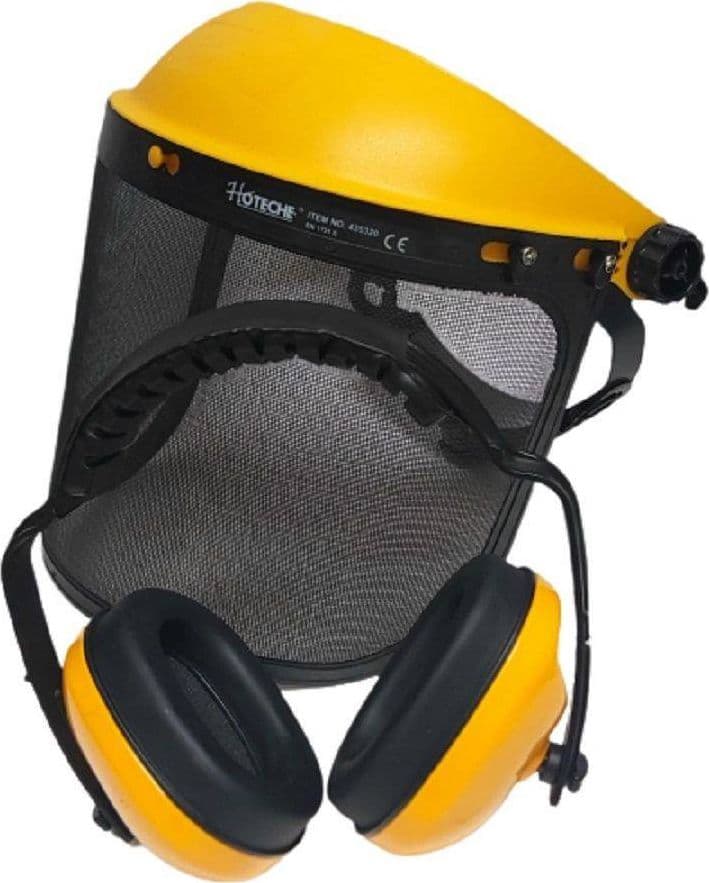 VISIERA PER DECESPUGLIATORE CUFFIE REGOLABILE A RETE PROTETTIVA MASCHERA 435320 in Visiere Trade Shop italia - Napoli, commercioVirtuoso.it
