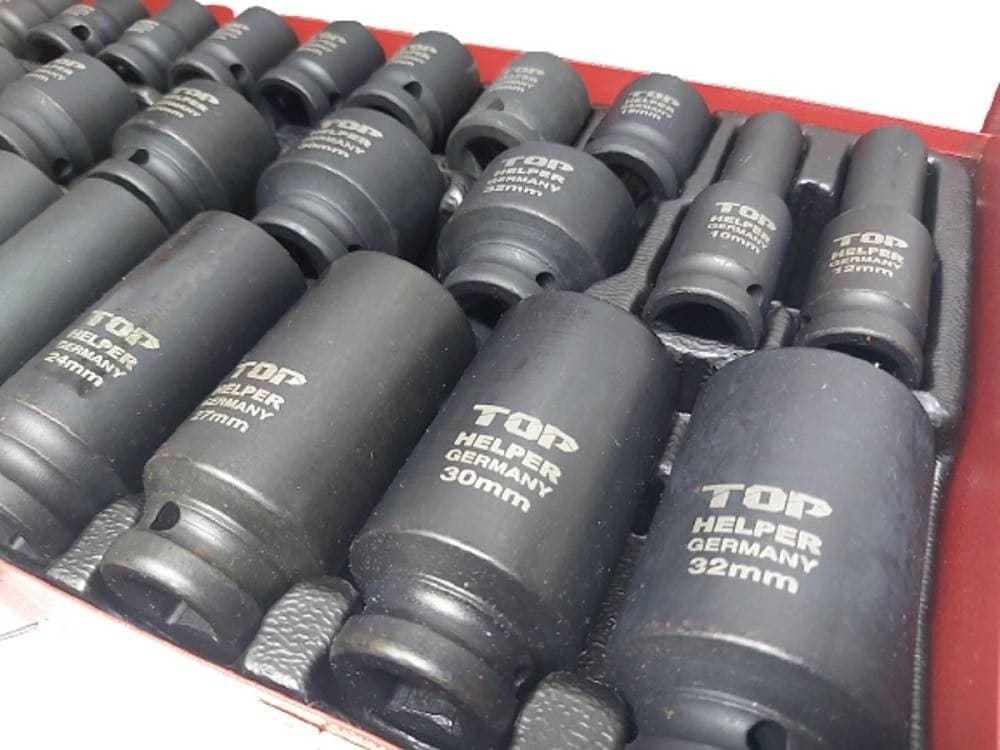 SET 35PZ BUSSOLE BOCCOLE ESAGONALI PER PISTOLA AVVITATORE PNEUMATICO 1/2" 8-32MM in Tasselli a vite prigioniera Trade Shop italia - Napoli, commercioVirtuoso.it