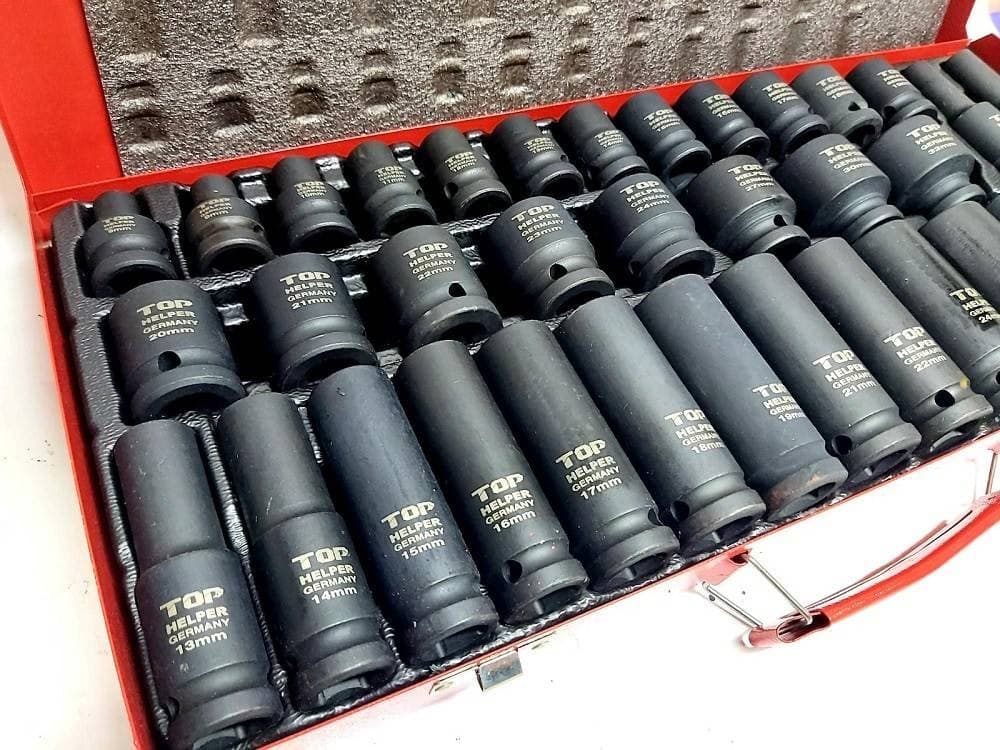 SET 35PZ BUSSOLE BOCCOLE ESAGONALI PER PISTOLA AVVITATORE PNEUMATICO 1/2" 8-32MM in Tasselli a vite prigioniera Trade Shop italia - Napoli, commercioVirtuoso.it