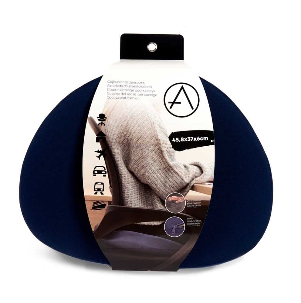 Cuscino Memory Foam Ergonomico per Sedia Ufficio Auto Aereo 47x35 H5 cm Blu in Cuscini per sedie e supporti lombari Danyx - Casoria, commercioVirtuoso.it