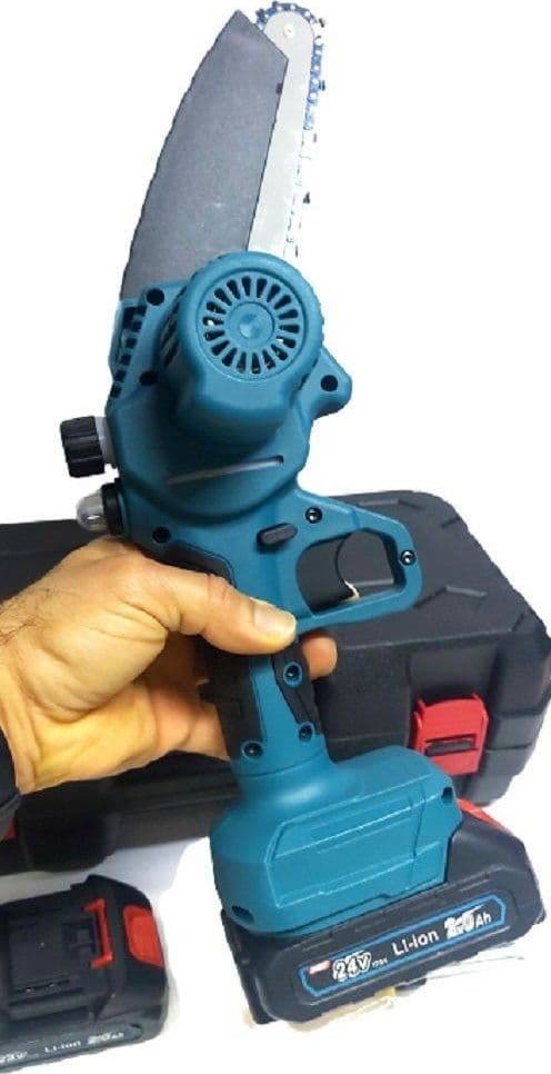 MOTOSEGA 24V 2 LAME 4-6" SERBATOIO OLIO TAGLIARAMI ELETTROSEGA 2 BATTERIE ELETTRICA in Motoseghe Trade Shop italia - Napoli, commercioVirtuoso.it