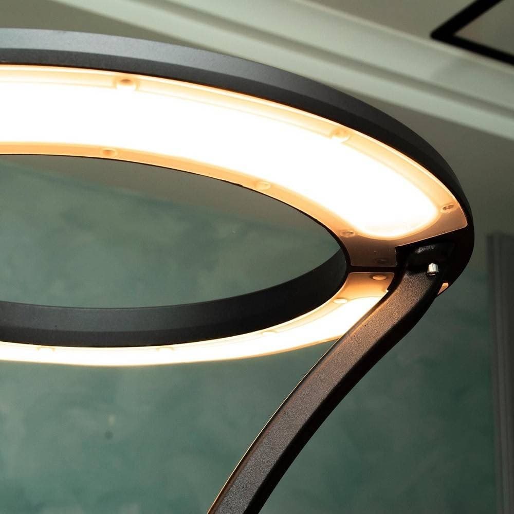 LAMPIONE MODERNO LED 100W CERCHIO FUNGO IP65 LUCE ESTERNI GIARDINO CORTILE GD-100W in Lampioni Trade Shop italia - Napoli, commercioVirtuoso.it