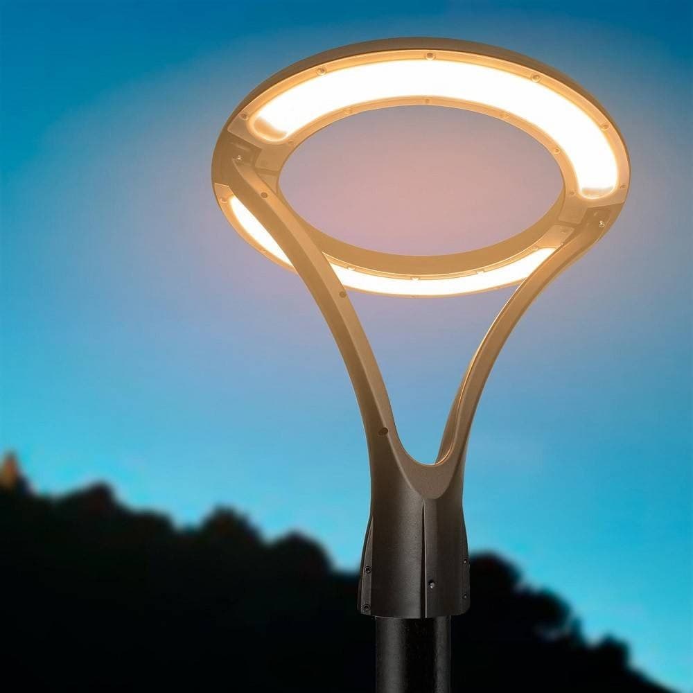 LAMPIONE MODERNO LED 100W CERCHIO FUNGO IP65 LUCE ESTERNI GIARDINO CORTILE GD-100W in Lampioni Trade Shop italia - Napoli, commercioVirtuoso.it