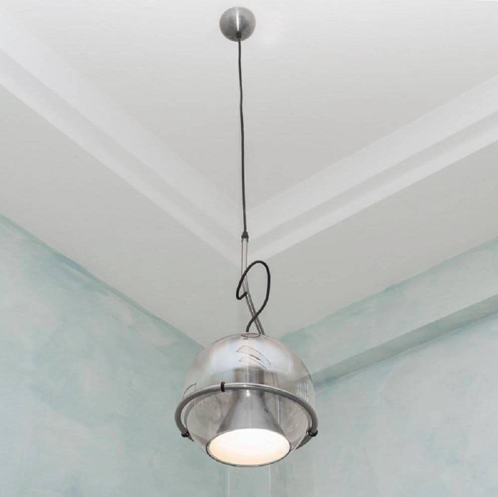 LAMPADARIO SFERA VETRO PENDENTE GLOBO E27 LAMPADA ORIENTABILE SOSPENSIONE LP-87 in Lampade a sospensione Trade Shop italia - Napoli, commercioVirtuoso.it