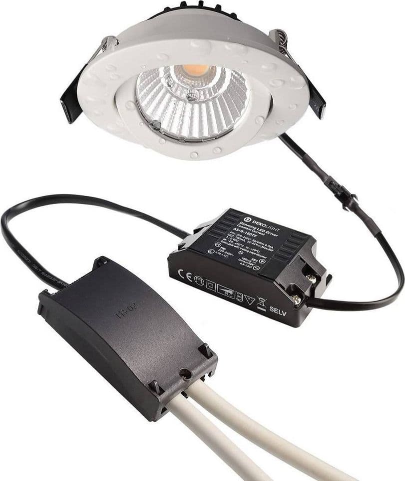 FARETTO INCASSO TONDO SLIM LUCE SOFFITTO BOX DOCCIA LED 8W ORIENTABILE DIMMERABILE in Faretti da soffitto Trade Shop italia - Napoli, commercioVirtuoso.it
