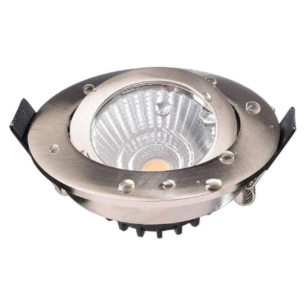 FARETTO INCASSO TONDO SLIM LUCE BOX DOCCIA LED 8W ORIENTABILE DIMMERABILE NICHEL in Faretti da soffitto Trade Shop italia - Napoli, commercioVirtuoso.it
