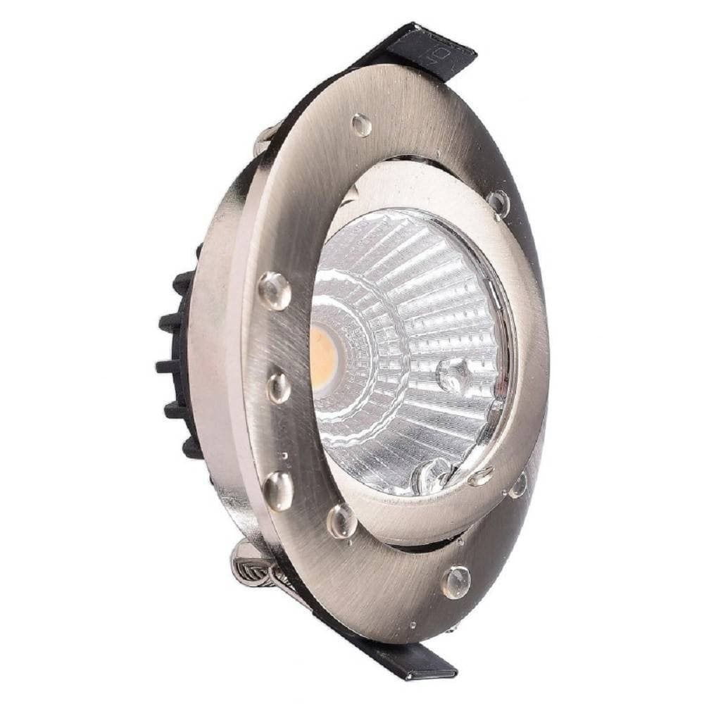 FARETTO INCASSO TONDO SLIM LUCE BOX DOCCIA LED 8W ORIENTABILE DIMMERABILE NICHEL in Faretti da soffitto Trade Shop italia - Napoli, commercioVirtuoso.it