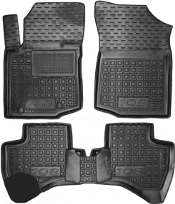 Tappetini di gomma su misura per Peugeot 108 (2014+) in Tappetini antiscivolo Autooggetti.it - Roma, commercioVirtuoso.it