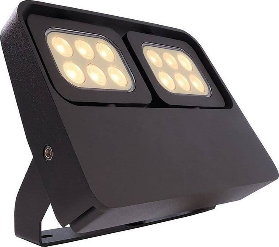 FARETTO LED 12W DOPPIO DIFFUSORE ORIENTABILE FARO STAFFA IP65 LUCE ESTERNI GIARDINO in Proiettori Trade Shop italia - Napoli, commercioVirtuoso.it