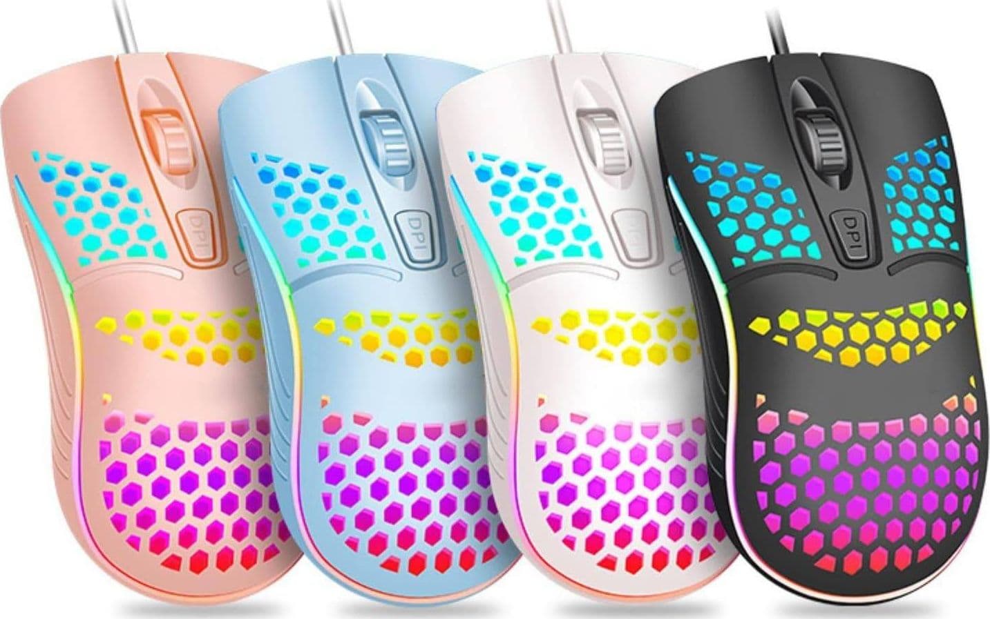 MOUSE GAMING CON FILO LEGGERO LUCI A LED MULTICOLOR EFFETTO TRAFORATO PER PC in Mouse da gioco Trade Shop italia - Napoli, commercioVirtuoso.it