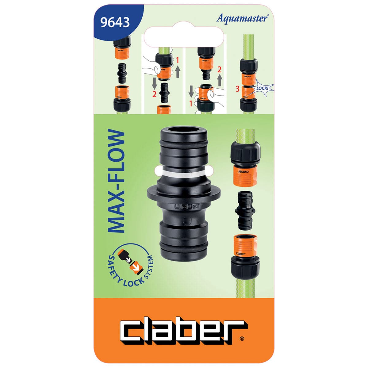 CLABER 9643 1 CONGIUNZIONE 2 INNESTI +1 RACCORDO RAPIDO MAX-FLOW 6116250 in prodotto EuroStore07 - Alatri, commercioVirtuoso.it