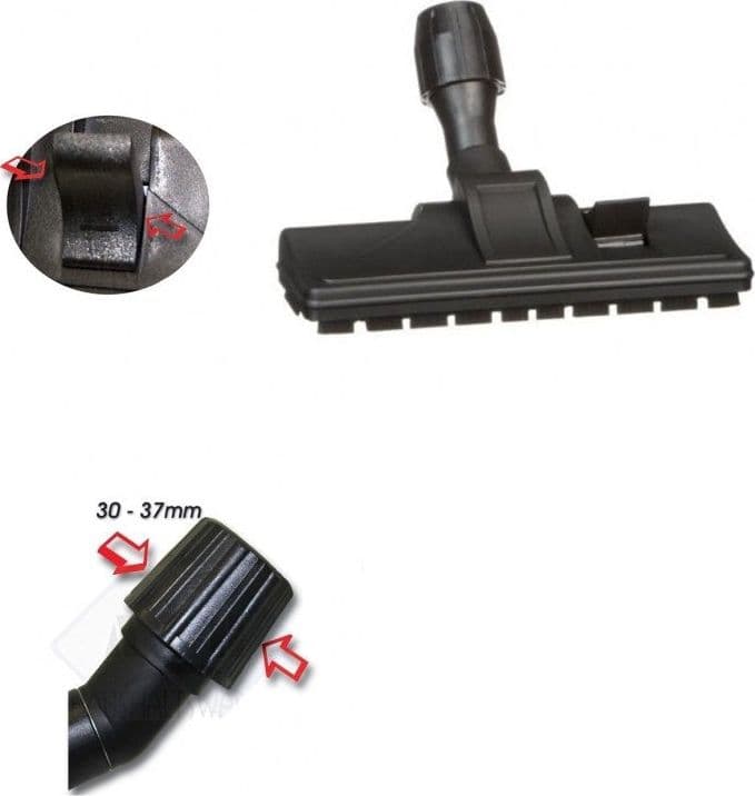 SPAZZOLA ASPIRAPOLVERE CON RUOTE + SETOLE PAVIMENTO E TAPPETI + 2 ACCESSORI UNIVERSALE in prodotto EuroStore07 - Alatri, commercioVirtuoso.it