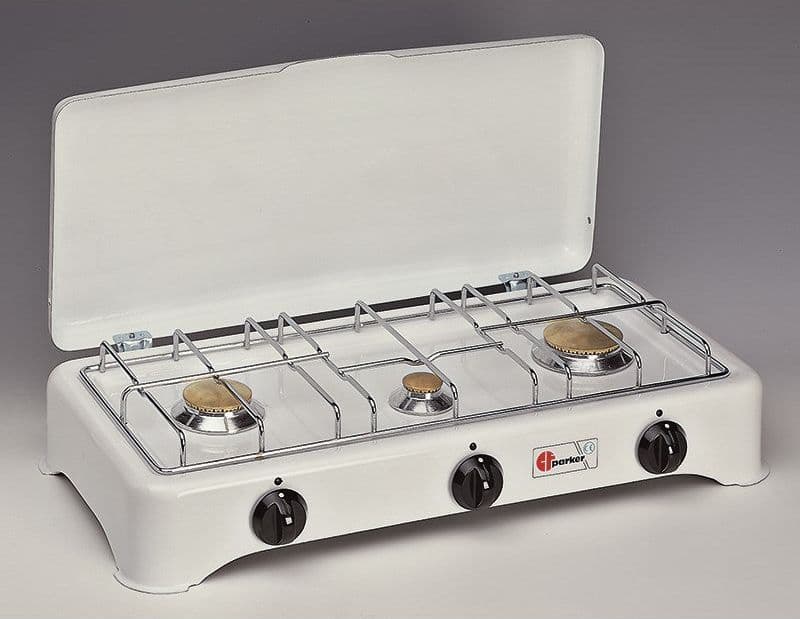 PARKER FORNELLO A GAS 3 FUOCHI - gas metano Cm.58.5 x 27.5 x 12.5 in prodotto EuroStore07 - Alatri, commercioVirtuoso.it