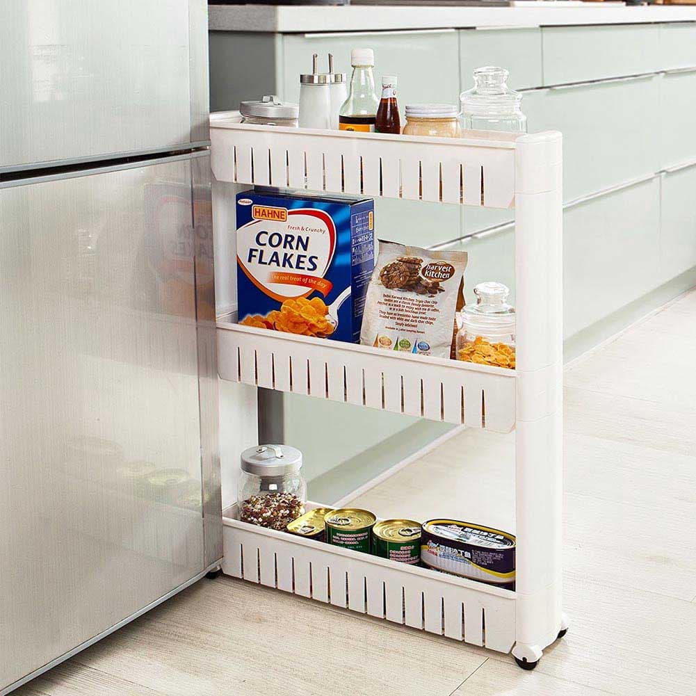 Carrello Carrellino Slim Salvaspazio Cucina Bagno Ripostiglio 3 Ripiani e 4Ruote in Carrelli da portata Danyx - Casoria, commercioVirtuoso.it