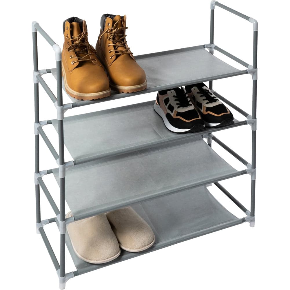 Scarpiera 4 Ripiani 12 Posti Porta Scarpe in Metallo Salvaspazio 72x58x28cm in Scaffali portascarpe Esplodia - Napoli, commercioVirtuoso.it