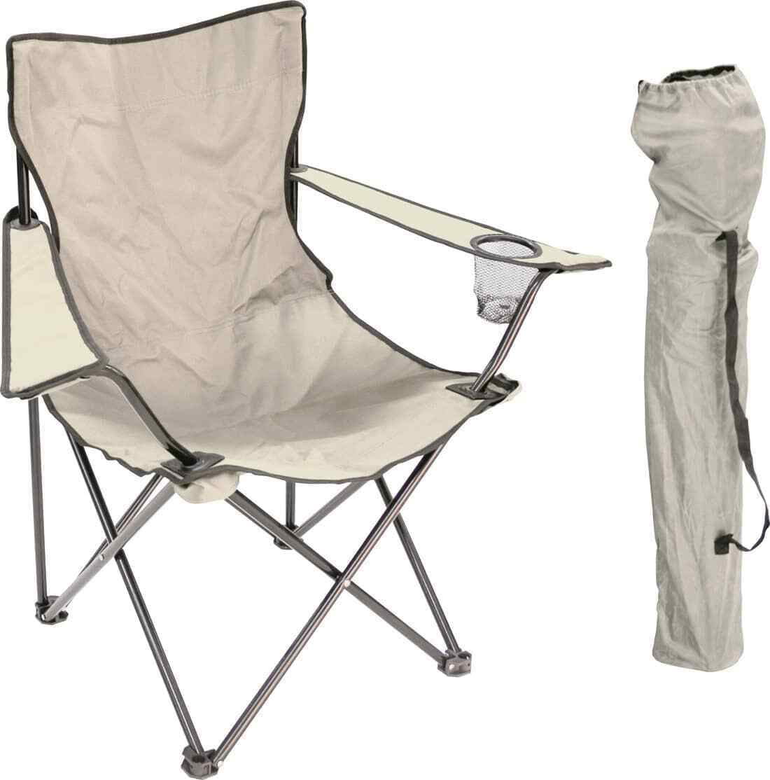 2pz Sedia Campeggio Portatile Pieghevole Telo Oxford Sacca con Maniglia H90cm Beige in Sedie Danyx - Casoria, commercioVirtuoso.it