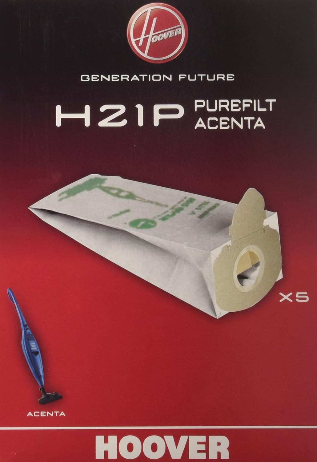 5 SACCHETTI HOOVER ACENTA PUREAIR ORIGINALI H 21 P in prodotto EuroStore07 - Alatri, commercioVirtuoso.it