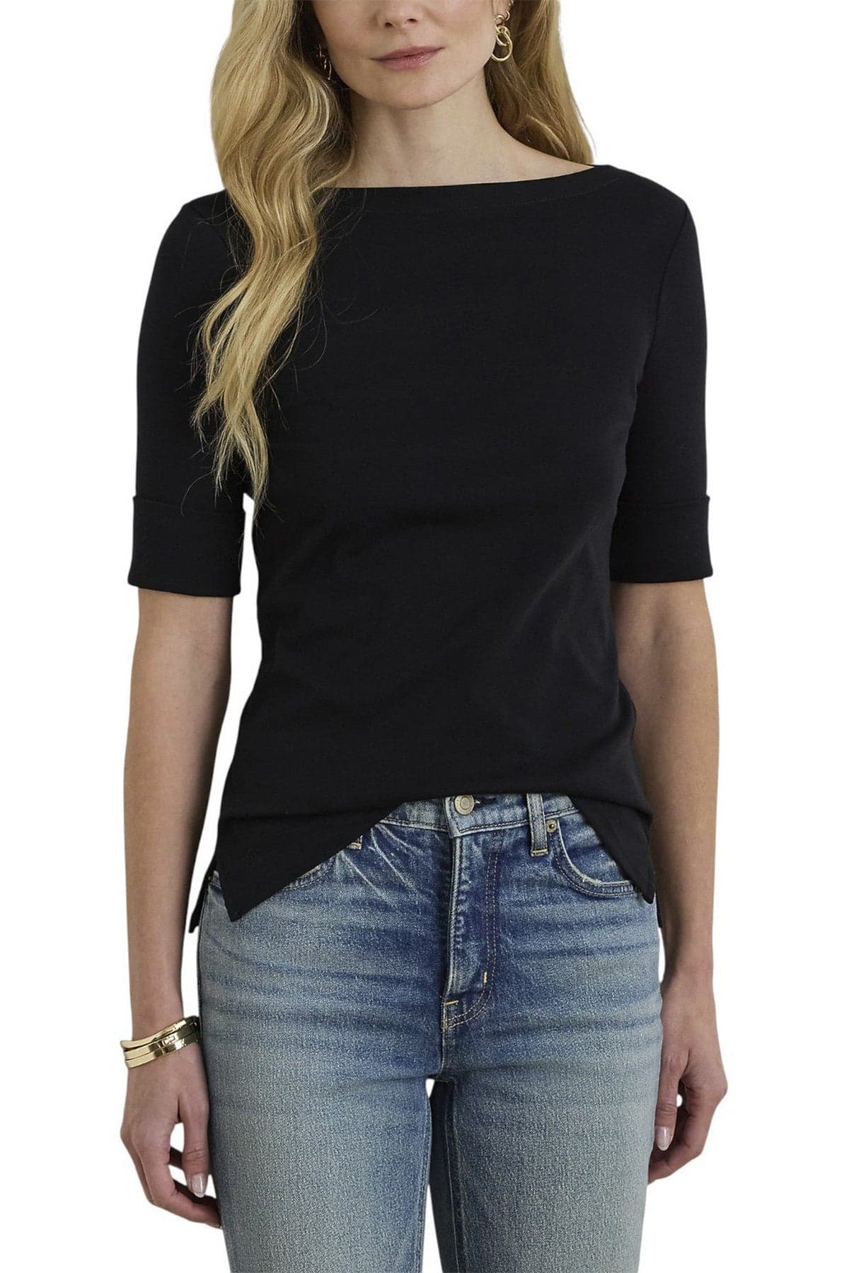 Ralph Lauren T-shirt e Polo Nero da donna in T-shirt Drestige - Casamassima, commercioVirtuoso.it