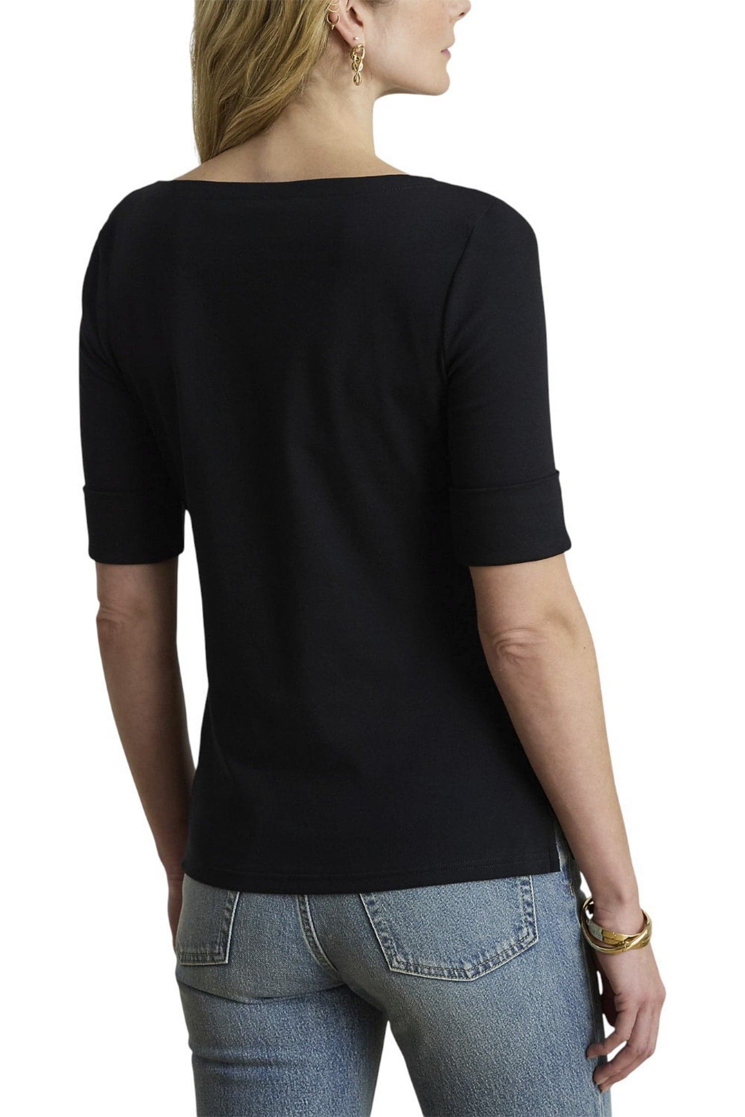 Ralph Lauren T-shirt e Polo Nero da donna in T-shirt Drestige - Casamassima, commercioVirtuoso.it