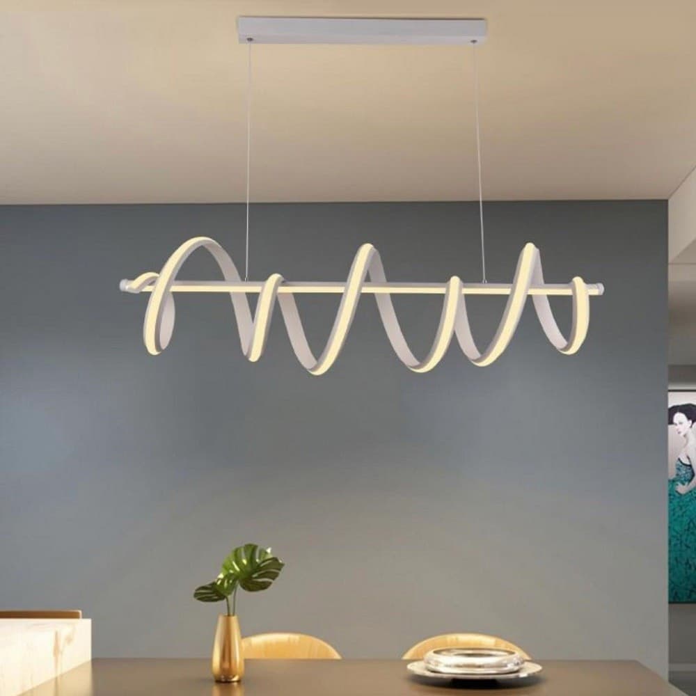 LAMPADARIO MODERNO PENDENTE 60 W BARRA LUCE 3000K 4000K 6000K DOPPIO LED A68-B in Lampade a sospensione Trade Shop italia - Napoli, commercioVirtuoso.it