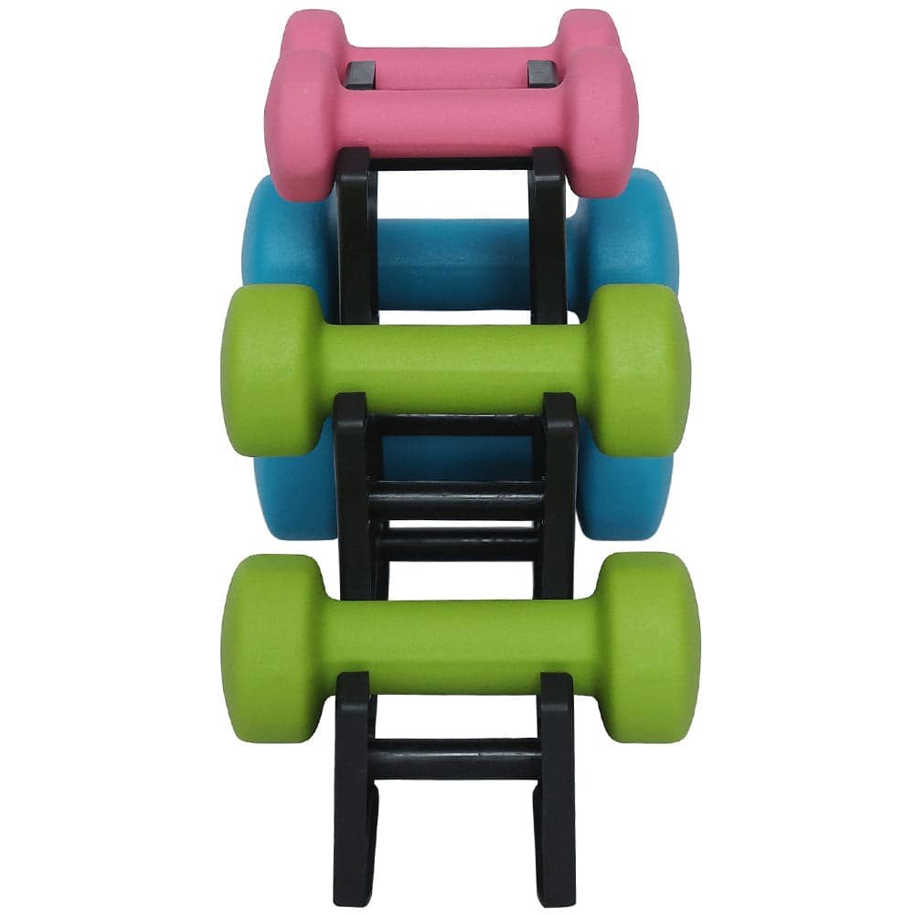 Set Manubri Palestra 6 Pesi Fitness 1kg 2kg 3kg con Supporto Stand Antirumore in Manubri Danyx - Casoria, commercioVirtuoso.it