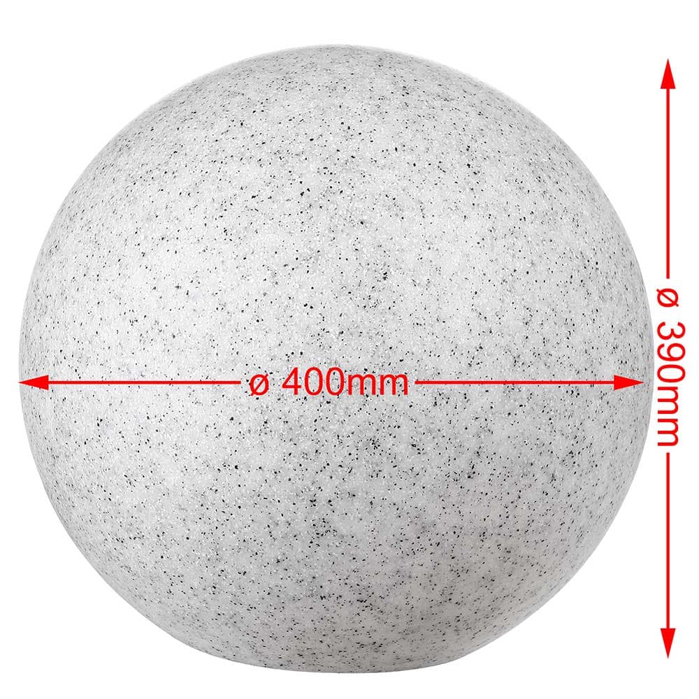 Lampada Sfera Giardino 40cm Luce Esterno Bianco Pietra E27 Decorazione da Esterno in Luci per sentieri Danyx - Casoria, commercioVirtuoso.it
