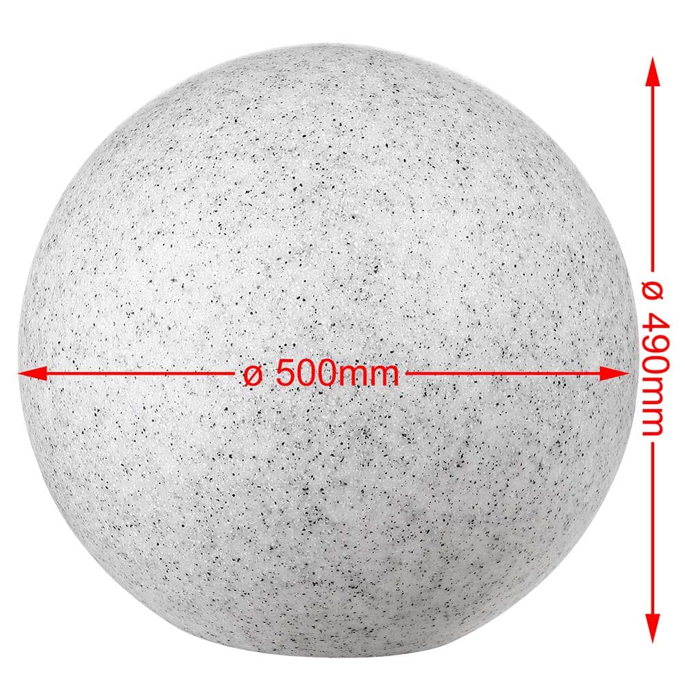 Lampada Sfera Giardino 50cm Luce Esterno Bianco Pietra E27 Decorazione da Esterno in Luci per sentieri Danyx - Casoria, commercioVirtuoso.it