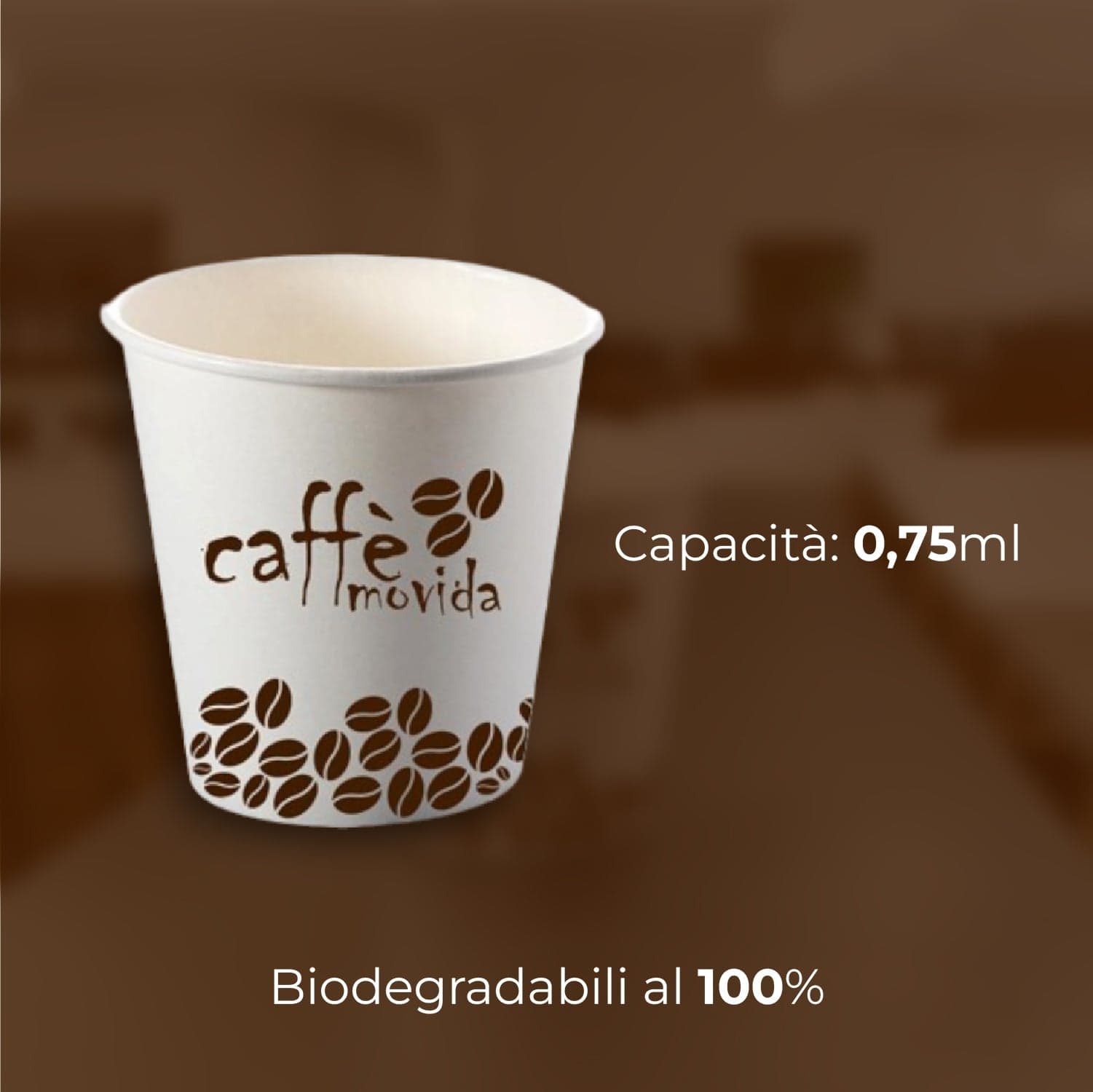 Bicchieri Caffe Carta 75ml Maxi Scorta 2000pz 100% Biodegradabili Made in Italy in Bicchieri Danyx - Casoria, commercioVirtuoso.it