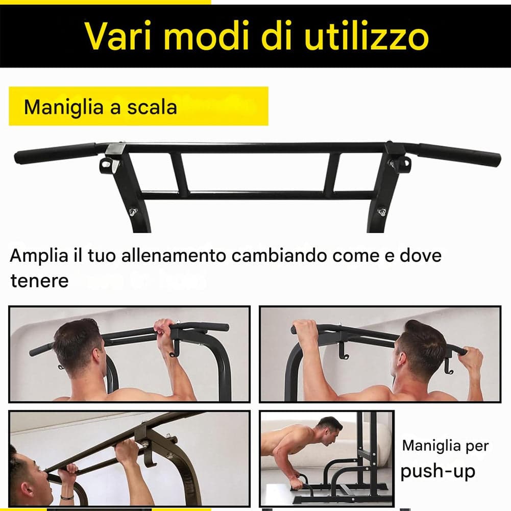 Torre Multifunzione Fitness Ginnastica Calisthenics Barra Trazioni Regolabile in Attrezzi per flessioni Esplodia - Napoli, commercioVirtuoso.it