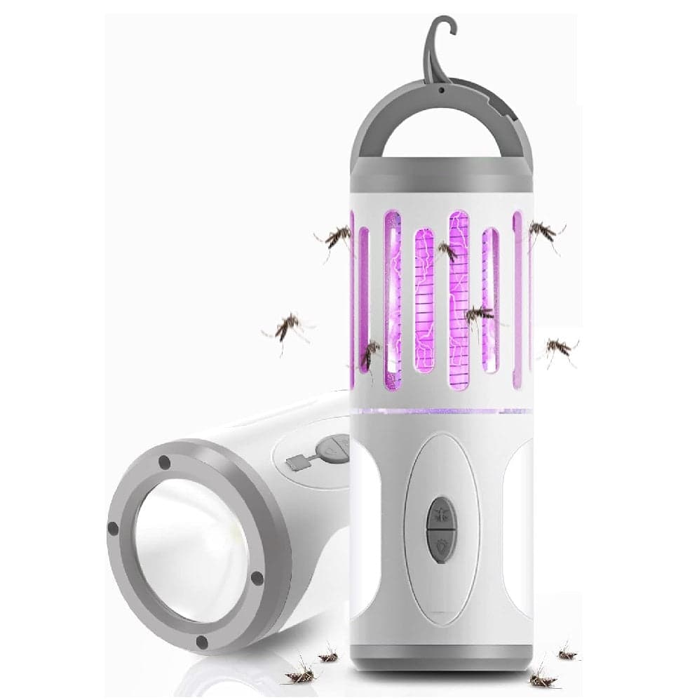 Zanzariera Elettrica LED 3in1 Torcia Anti zanzare Portatile Casa Campeggio