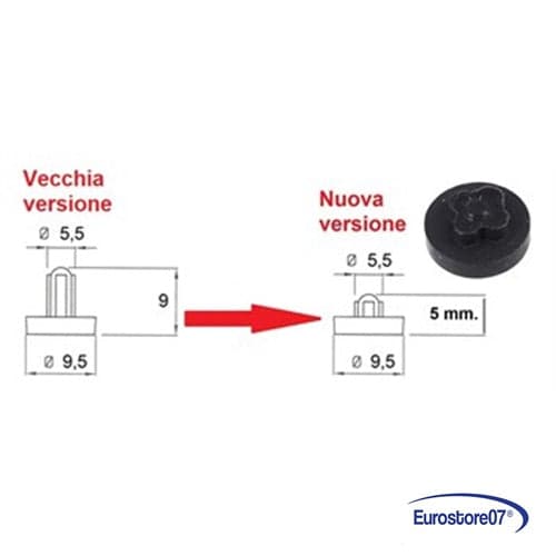 SMEG GOMMINO GRIGLIA CUCINA GAS 4 PZ (754010112, 754010113, 754010135) P0019 in prodotto EuroStore07 - Alatri, commercioVirtuoso.it