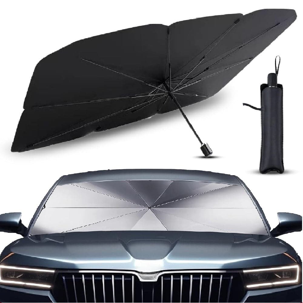 Kit 2pz Parasole Auto Protezione Solare Anteriore Apertura Ombrello Salvaspazio in Parabrezza Danyx - Casoria, commercioVirtuoso.it
