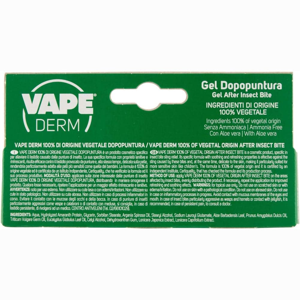 2 x Vape Derm Penna Gel Dopopuntura Zanzare Ingredienti Vegetali Lenitivo 1x10ml in Idratanti Esplodia - Napoli, commercioVirtuoso.it