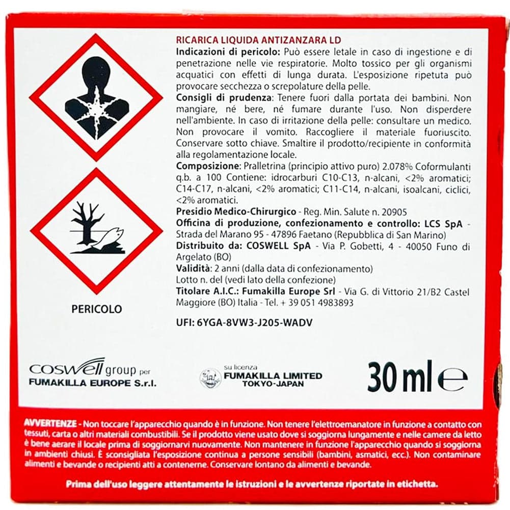Set 2 Vape Zanzare Diffusore Elettrico Classic Ricarica Liquida 1x30ml 60 Notti in Zanzare Esplodia - Napoli, commercioVirtuoso.it