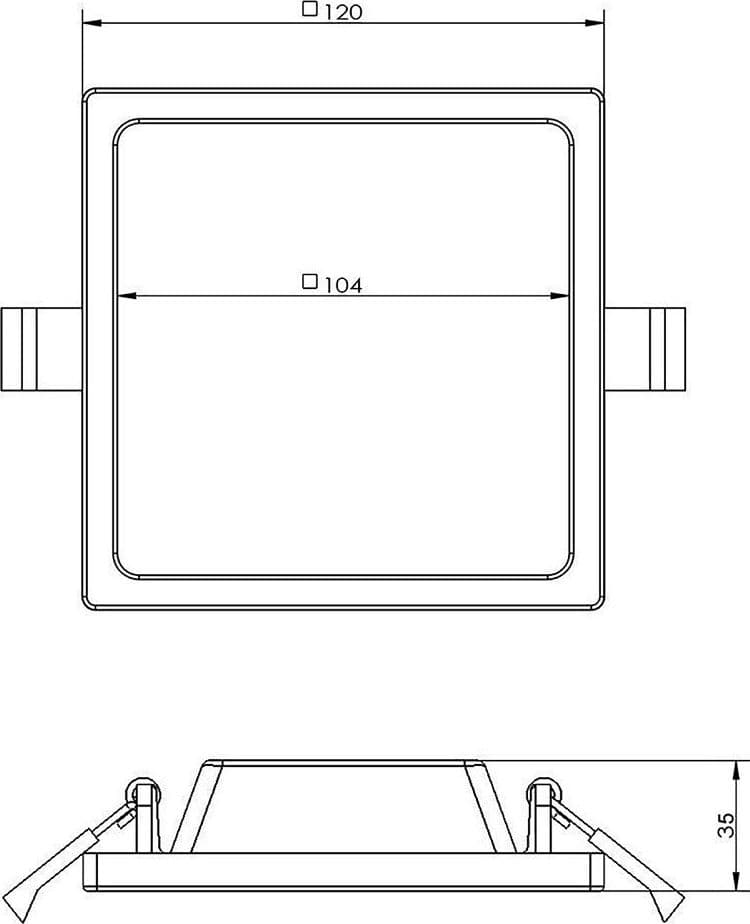 PLAFONIERA QUADRATA FARETTO INCASSO LED 7W LUCE CALDA LAMPADA SOFFITTO CORRIDOIO in Faretti da soffitto Trade Shop italia - Napoli, commercioVirtuoso.it