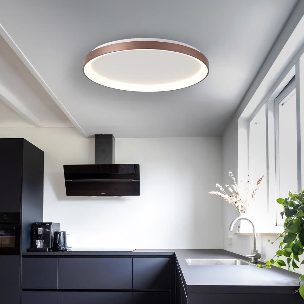 PLAFONIERA MODERNA TONDA LED CCT 60 W 3000K 4000K SOFFITTO LAMPADA PARETE 80 CM in Plafoniere Trade Shop italia - Napoli, commercioVirtuoso.it