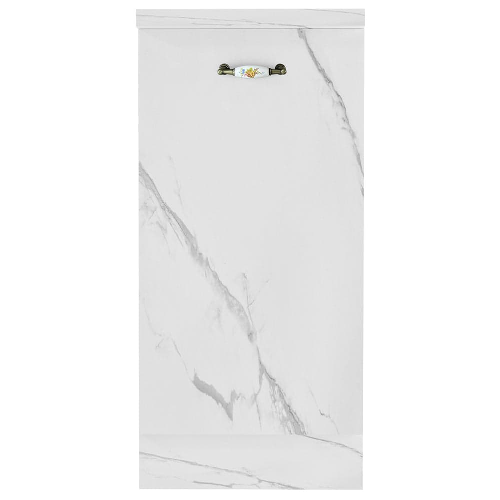 Mobile Base Cucina Componibile Minimal Bianco Effetto Marmo 1 Anta e 2 Scomparti in Moduli componibili Esplodia - Napoli, commercioVirtuoso.it