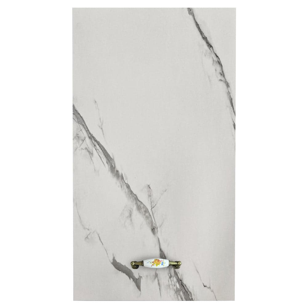 Pensile da Cucina Armadio Sospeso da Parete Design Minimal Bianco Effetto Marmo in Mobili a muro Esplodia - Napoli, commercioVirtuoso.it